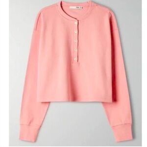 Aritzia wilfred free mavis cropped henley